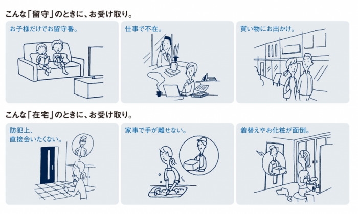 宅配ポストが便利！